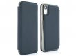 Greenwich Blake Folio Seal/Gunmetal - Leren iPhone XR hoesje