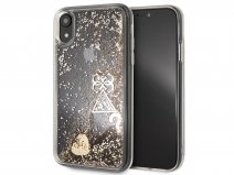 Guess Floating Logo Case Goud - iPhone XR hoesje
