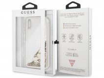 Guess Floating Logo Case Goud - iPhone XR hoesje