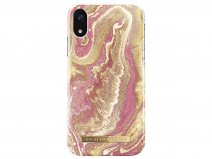 iDeal of Sweden Case Golden Blush Marble - iPhone XR hoesje