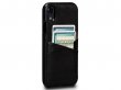 Sena Deen Lugano Wallet Zwart - iPhone XR Hoesje Leer