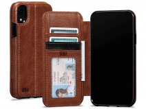 Sena Deen Wallet Book Cognac - iPhone XR Hoesje Leer