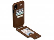 Sena WalletSkin Case Saddle Tan - iPhone XR Hoesje Leer