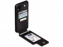 Sena WalletSkin Case Zwart - iPhone XR Hoesje Leer