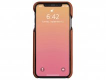 Vaja Grip Leather Case Cognac - iPhone XR Hoesje Leer