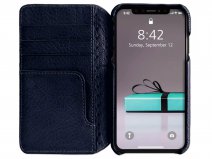 Vaja Wallet Agenda Case Navy - iPhone XR Hoesje Leer