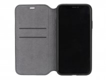 Audi Q8 Series Bookcase Zwart Leer - iPhone X/Xs hoesje