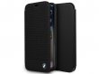 BMW Perforated Folio Zwart Leer - iPhone X/Xs hoesje