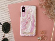 iDeal of Sweden Case Golden Blush Marble - iPhone X/Xs hoesje