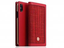 SLG Design D5 CSL Case Red - Leren iPhone X/Xs hoesje