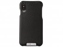 Vaja Grip Leather Case Zwart - iPhone X/Xs Hoesje Leer