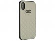 Audi Q8 Series Case Beige Leer - iPhone Xs Max hoesje