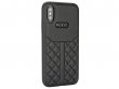 Audi Q8 Series Case Zwart Leer - iPhone Xs Max hoesje