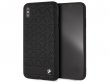 BMW Hexagon Case Zwart Leer - iPhone Xs Max hoesje