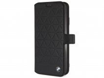 BMW Hexagon Folio Zwart Leer - iPhone Xs Max hoesje