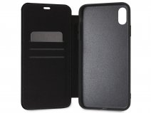 BMW Perforated Folio Zwart Leer - iPhone Xs Max hoesje