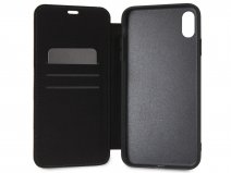 BMW Logo Leather Folio Beige Leer - iPhone Xs Max hoesje