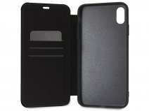 BMW Logo Leather Folio Zwart Leer - iPhone Xs Max hoesje