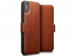 CaseBoutique Wallet Cognac Leer - iPhone Xs Max hoesje