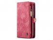 True Wallet Case Ritsvak Rood - iPhone Xs Max hoesje