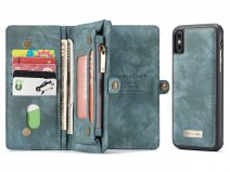 True Wallet Case Ritsvak Blauw - iPhone Xs Max hoesje