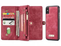 True Wallet Case Ritsvak Rood - iPhone Xs Max hoesje