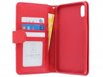 Zip Wallet Case Rood - iPhone Xs Max hoesje