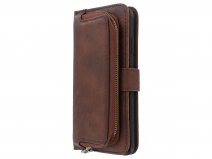 Pocket Wallet Bookcase Bruin - iPhone Xs Max hoesje