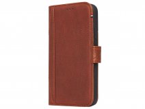 Decoded Drop Protection Wallet Bruin Leer - iPhone Xs Max Hoesje