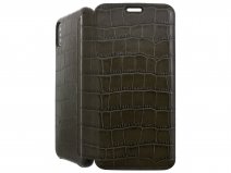 Graffi Oyster Croco Groen Leer - iPhone Xs Max hoesje