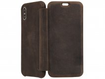 Graffi Oyster Case Vintage Leer - iPhone Xs Max hoesje