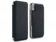 Greenwich Blake Folio Beluga/Gunmetal - Leren iPhone Xs Max hoesje