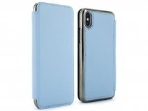 Greenwich Blake Folio Beach House/Gunmetal - iPhone Xs Max Hoesje Leer