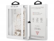 Guess Floating Logo Case Goud - iPhone Xs Max hoesje