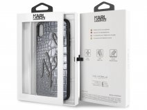Karl Lagerfeld Metal Signature Case - iPhone Xs Max hoesje