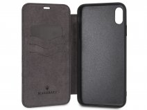 Maserati Gran Lusso Leather Bookcase - iPhone Xs Max Hoesje Leer