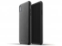 Mujjo Full Leather Case Black - iPhone Xs Max hoesje