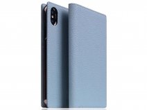 SLG Design D8 Book Powder Leer - iPhone Xs Max hoesje