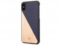 Woodcessories EcoSplit Blauw - iPhone Xs Max hoesje