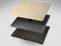 Vaja Suit Leather Case Donkerblauw - Leren MacBook Pro 14