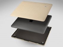 Vaja Suit Leather Case Donkerblauw - Leren MacBook Pro 16