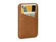 Sena Leather MagSafe Wallet Back - Cognac