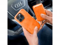 Alcanside Alcantara MagSafe Wallet - Oranje