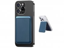 CaseMania PU Leather MagSafe Wallet Pashouder met Stand - Donkerblauw