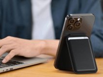 CaseMania PU Leather MagSafe Wallet Pashouder met Stand - Zwart