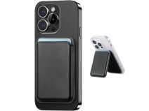 CaseMania PU Leather MagSafe Wallet Pashouder met Stand - Zwart