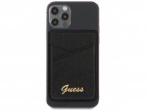 Guess Saffiano MagSafe Wallet - Zwart