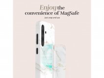 MIO White Marble MagSafe compatible Card Holder - Pashouder Wallet