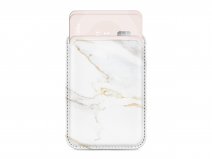 MIO White Marble MagSafe compatible Card Holder - Pashouder Wallet