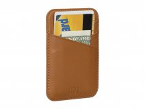 Sena Leather MagSafe Wallet Back - Cognac